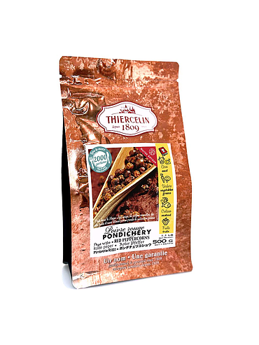 PONDICHERY® RED PEPPERCORNS, dried fruits, resealable zip bag 500 g