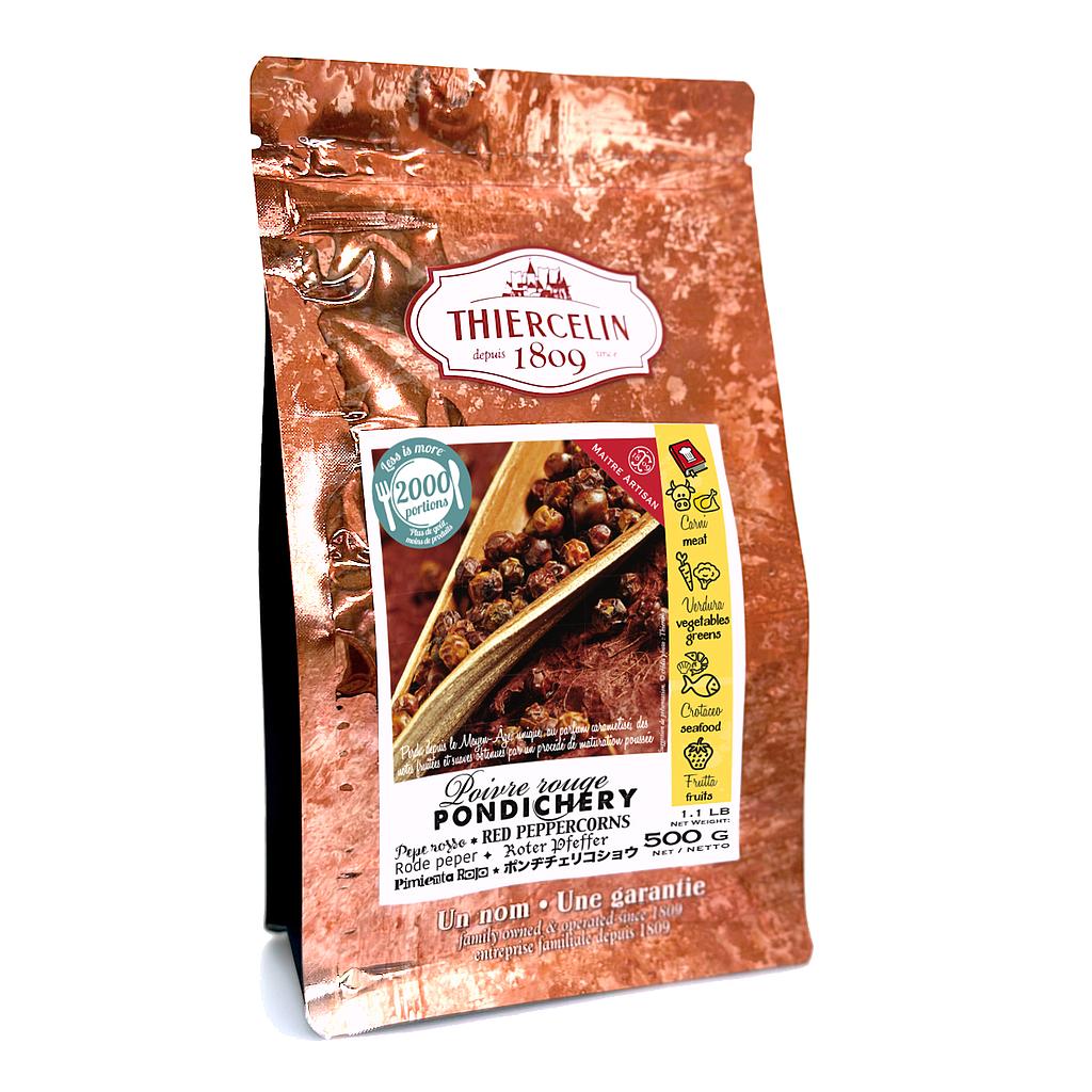 PONDICHERY® RED PEPPERCORNS, dried fruits, resealable zip bag 500 g