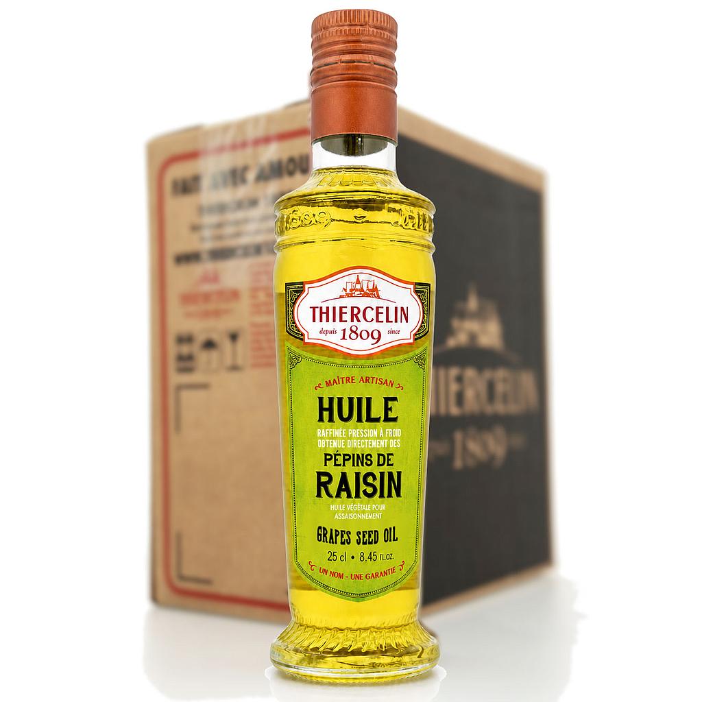 Druvkärnolja, flaska med integrerad hällpip, kartong med 6 x 25 cl