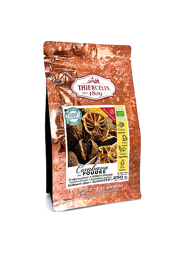 Biologische Kaffirlimoen, fruitpoeder, afkomstig van biologische teelt, hersluitbare vershoudzak 250 g