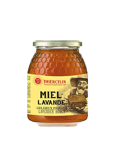 MIEL DE LAVANDA, miel monofloral, tarro de vidrio de 1 kg