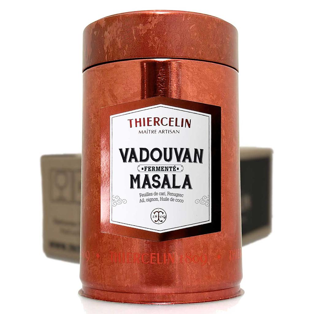 VADOUVAN MASALA, mezcla de especias, lata metalica, Caja de 12 x 110 g 