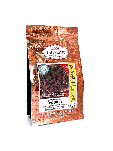 SUMAC, pulveriserade stenfrukter, återförslutningsbar färskhetspåse 500 g