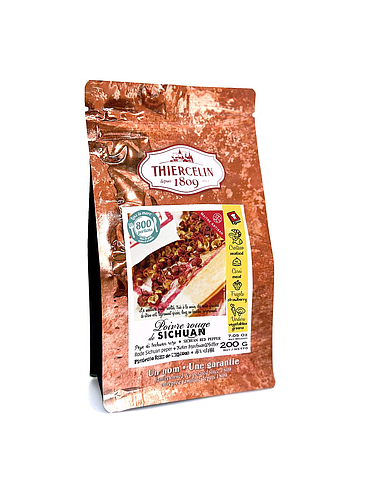 PEPE ROSSO DEL SICHUAN, frutta secca (follicoli), sacchetto salvafreschezza richiudibile 200 g