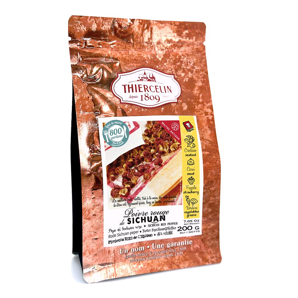 RODE SICHUAN PEPER, gedroogde vruchten (follikels), hersluitbare vershoudzak 200 g