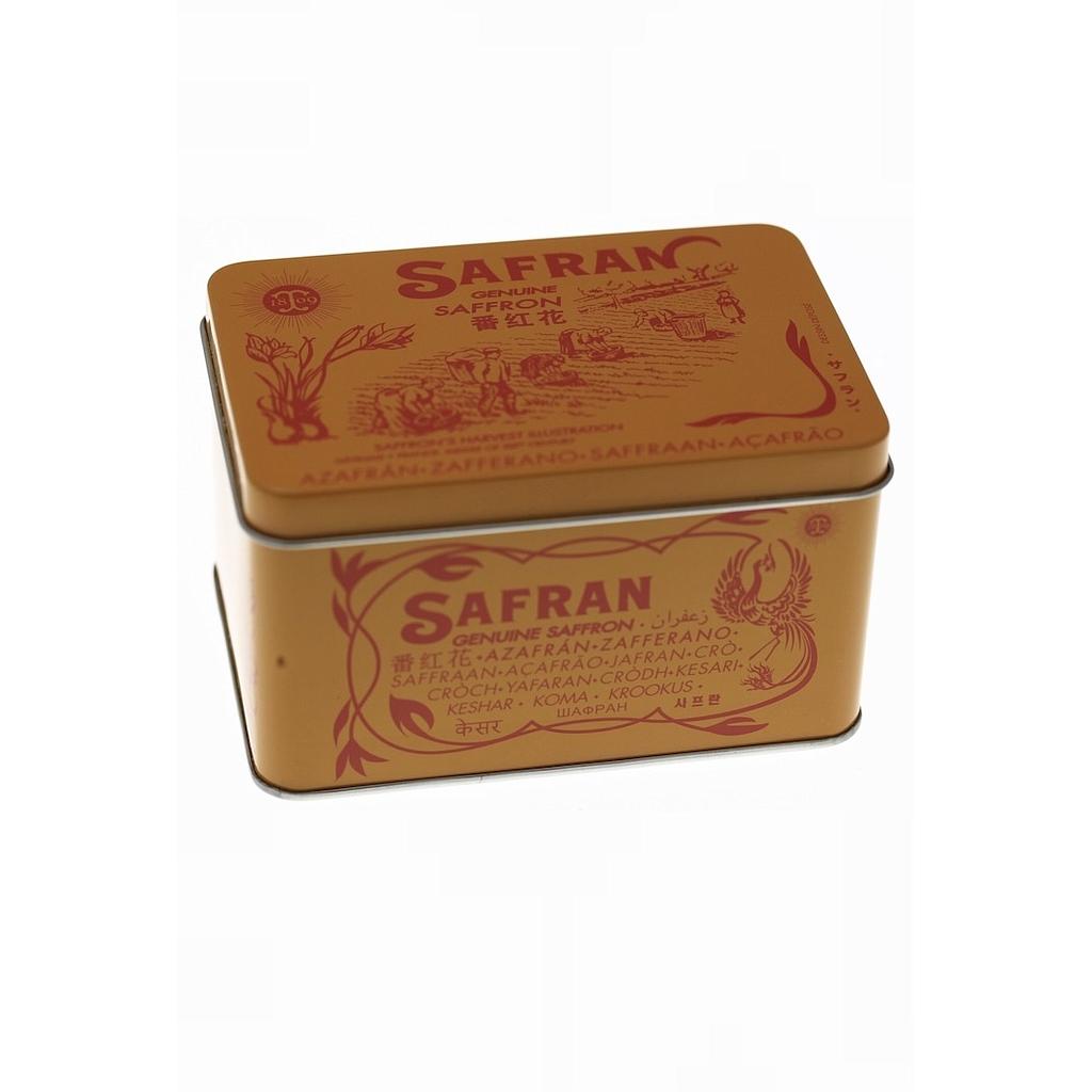SAFRAN STIGMATES, entier, boîte métal collector "La Récolte"®, Carton de 9 x 50 g