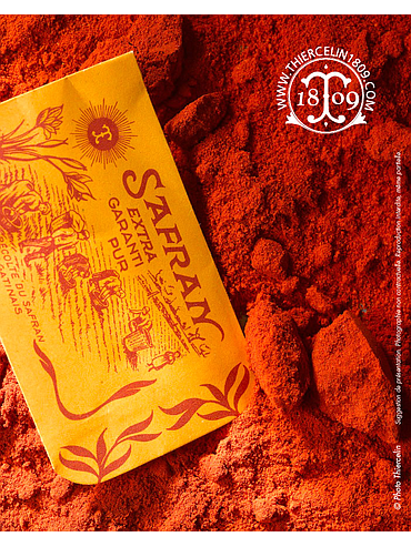 SAFFRON, POWDER, First Grade, white box with seal of 1 kg