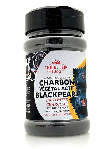 BLACK PEARL® VEGETABLE CHARCOAL, natural black dye, 330 ml PET jar, 40 g 