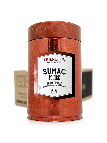 SUMAC, pulveriserade drupes, metallburk, 12 x 160 g kartong
