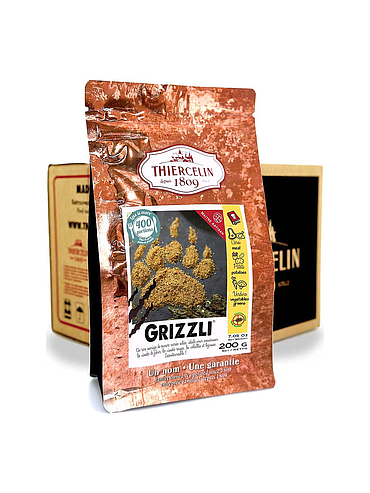 GRIZZLI®, salted / sweet powder spice mix, resealable zip bag, Carton of 12 x 200 g