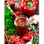 SAUCE HARISSA A LA ROSE, sauce artisanale avec sa pointe de Rose, fabrication maison, bocal verre 170 g