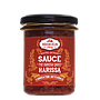 SAUCE HARISSA A LA ROSE, sauce artisanale avec sa pointe de Rose, fabrication maison, bocal verre 170 g
